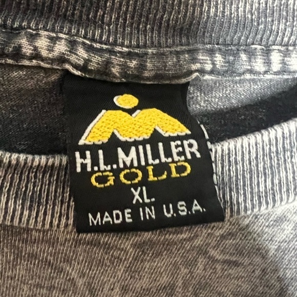 Vintage H.L. Miller Gold Kona Hawaii Single Stitch Embroidered Shark Tee XL - Picture 3 of 6